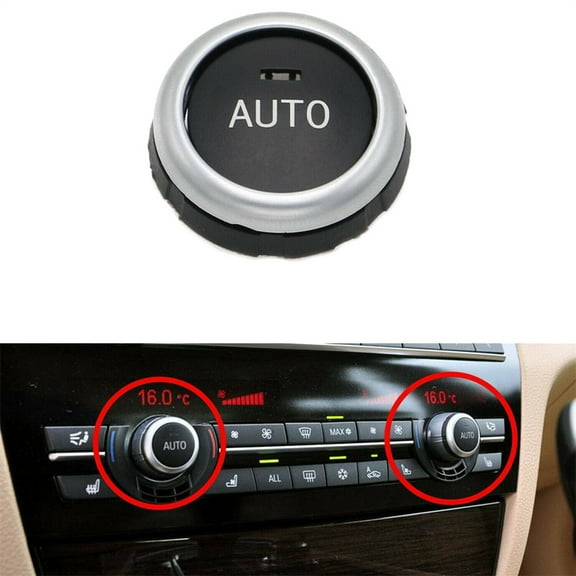 Furulu Front/Rear AC Climate Control Knob Button Cover For BMW X5 2014-18 X6 2014-2019