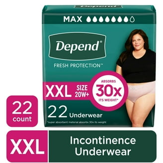 Depend Fresh Protection Incontinence Underwear for Women, Adult