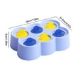 thumbnail image 3 of Yhmxh Cute Silicone Fashionsicles Molds for Toddlers, 6-Cavity Non-BPA Premium Silicone Small Fashionsicle Molds, DIY Ice Fashion Mold with 7 Colorful Reusable Sticks for Kids (Blue), 3 of 6