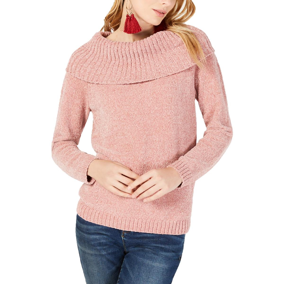 I-N-C Womens Chenille Pullover Sweater, Pink, Medium - Walmart.com