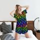 thumbnail image 5 of Balery Dragon Scales Conjunto de Pijama para Mujer con Estampado, Dos Piezas de Manga Corta y Shorts, Ropa de Dormir Suave con Cuello Redondo y Bolsillos-X-Large, 5 of 6