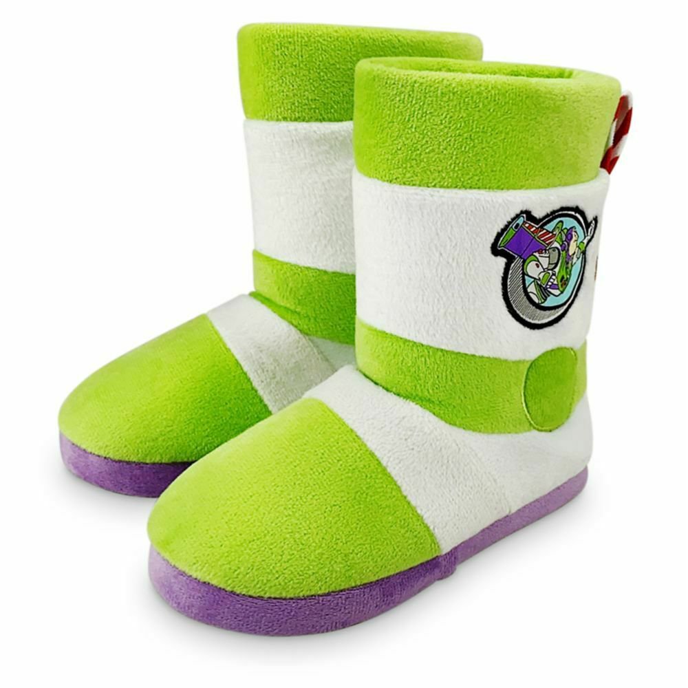 Disney Store Toy Story Buzz Lightyear Soft Boot Slippers Kids Size 13/1 ...