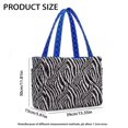 thumbnail image 7 of Pzuqiu Zebra Print Large Capacity Quilted Tote Bag for Women Trendy Casual Puffer Work Tote Bag Lightweight Soft Carryall Handbag for Travel Shopping Everyday Daily Use, 7 of 7