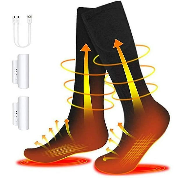 4.5V Electric Heated Socks Rechargeable Battery Foot Winter Warm Hunting  Socks