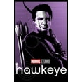 thumbnail image 2 of Men's Marvel Hawkeye Purple Portrait Graphic Tee Black X Large, 2 of 5