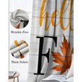thumbnail image 3 of Hello Fall Blackout Curtains for Bedroom Living Room Darkening Curtains 63 Inches Long Thanksgiving Vintage Maple Leaf Autumn Wooden Window Curtain 2 Panels Set Window Treatment Drapes 52"x63", 3 of 9