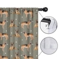 thumbnail image 4 of Blackout Kids Curtains,German Shepherd Dog and Footprint Childrens Insulated Curtains Set Of 2,Bedroom Essentials,Toddler Room Decor 42x54in(106x137cm), 4 of 4