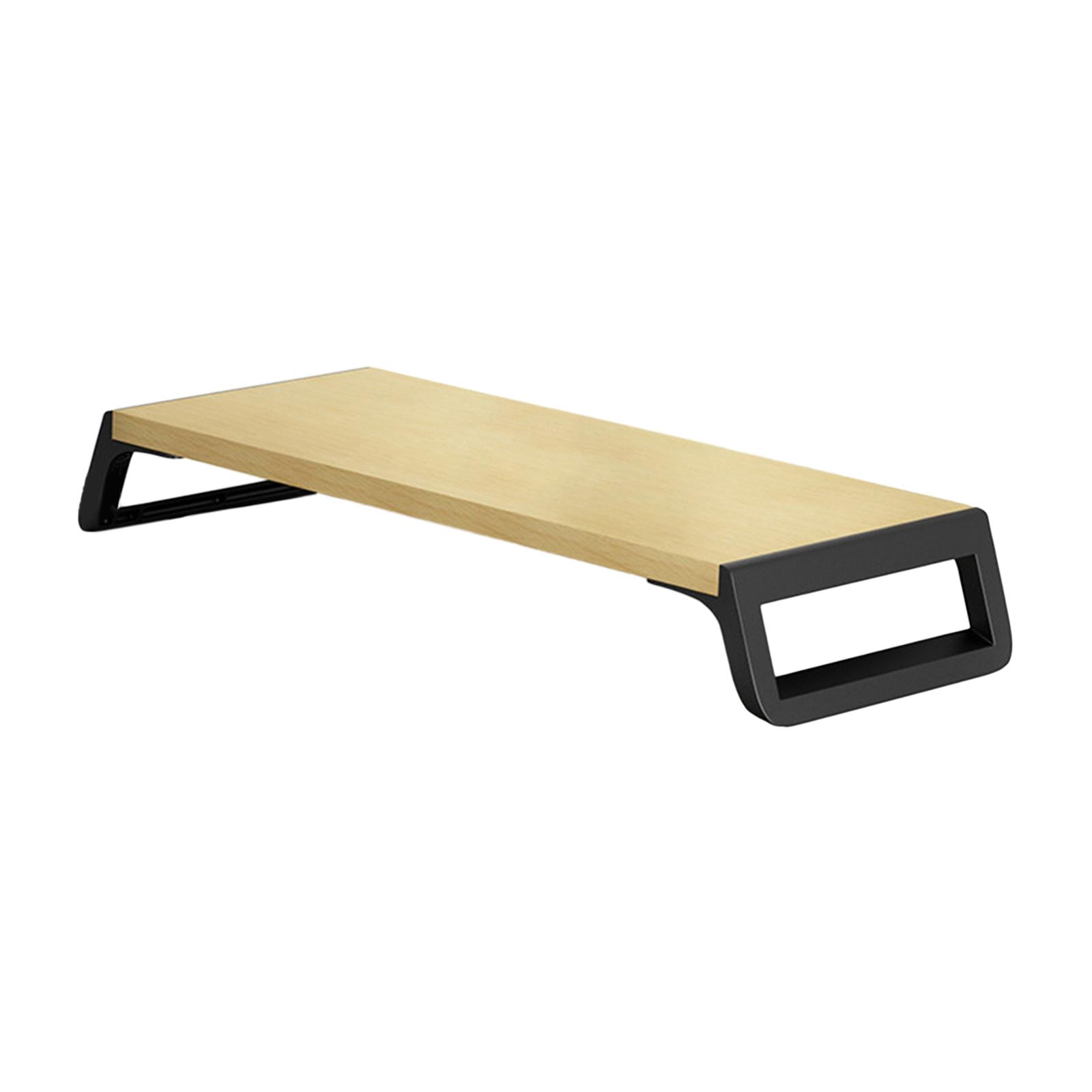 Wzmzjy Computer Monitor Riser, Monitor Stand Desk for Printer Monitor Desktop Shelf for wood and black