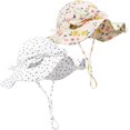 thumbnail image 1 of Baby Girl Sun Hat Summer Foldable Beach Hats with UPF50+ Sun Protection Wide Brim Toddler Bucket Hat Cap, 1 of 5