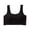 Black, variant on Women's Back Wrapped Seamless Sports Bra with Latex Pads for Yoga Workout and Daily Comfort