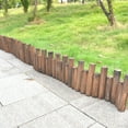 thumbnail image 1 of OUNONA Portable Wood Fencing Protect Ground Edges Brown 1Set, 1 of 7