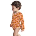 thumbnail image 3 of Xecao Cartoon Hot Dog Print Baby unisex-baby Cotton Long-sleeve Bodysuits-2 Years, 3 of 6