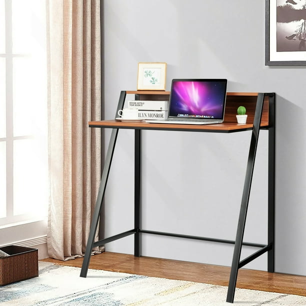 Costway 2 tier home office study workstation computer desk hw55395 discount