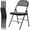 Black, variant on 4 Pack Folding Chairs, Padded Leather Seat with Backrest for Home/Office/Party, Easy to Use and Store, Black