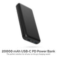 thumbnail image 6 of SABRENT 20000 mAh USB C PD Power Bank Portable Charger with Quick Charge 3.0 USB (PB-Y20B), 6 of 9