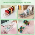 thumbnail image 5 of 2PCS Tea Bag Organizers, 8-Slot Clear Tea Bag Holders, Drink Packet Holder, Pantry Storage Divider Container, Beverage Bag Storage Bin, Clear Plastic Drink Package Organizer for Kitchen Office, 5 of 5