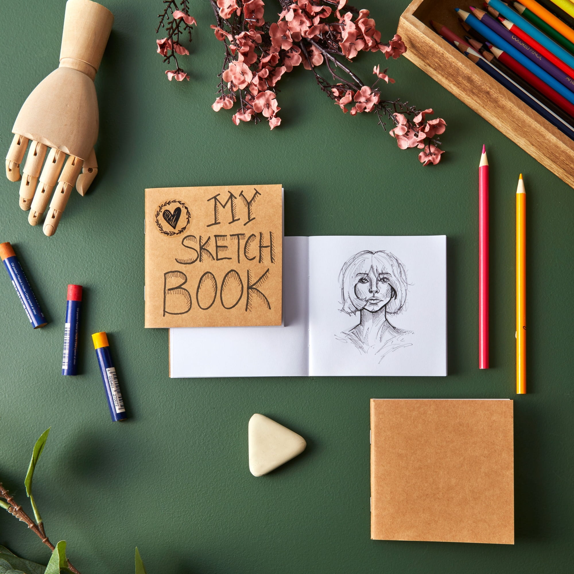 48 Pack Mini Blank Books for Kids - Bulk Sketchbooks, Kraft Paper Notebooks  for Classroom, Party Favors, Travel Writing (4x4 In) 
