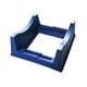 thumbnail image 4 of Soporte para exhibición de neumáticos de coche, ancho ajustable, fácil de montar, almacenamiento de llantas, ligero. Azul, 4 of 9