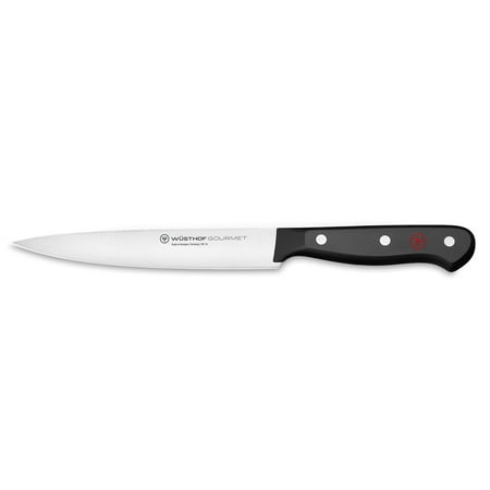 

W-4114/16 WÜSTHOF Gourmet Six Inch Utility Knife | 6 German Utility Knife | Precise Laser Cut High Carbon Stainless Steel Utility Knife – Model 4114-7/16