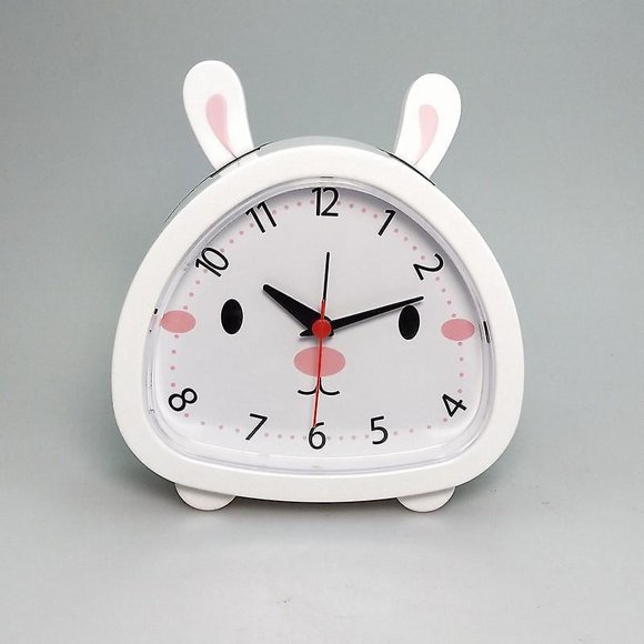 Réveil Silencieux de Chevet Étudiant Chambre Mignon Dessin Animé Horloge de Bureau