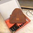 thumbnail image 1 of Acne Studios-gorros de invierno para hombre y mujer, gorro de punto con parche para la cara, gorro de lana a juego con sonrisa, gorros térmicos Multicolor, 2023, 1 of 1