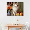 thumbnail image 2 of Nawypu NutArtPic Kitchen Canvas Wall Art Vintage Fruits Flowers Artwork Still Life Cat Painting Animal Flower Artwork Retro Fruits Kitty Art Prints for Home Decor Gallery Wrapped, 2 of 4