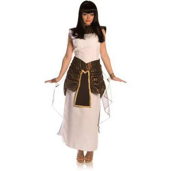 Women's White Robed Egyptian Cleopatra Costume Large 12-14