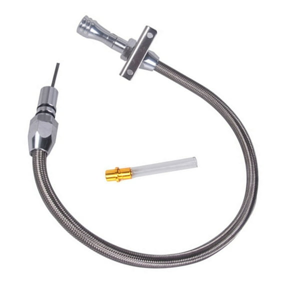 For Chevy 700R4 700 Transmission Dipstick With Stainless Steel Braided Housing Fangkenuo