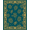 Teal, Pattern 5, variant on ODIKA 4'x6' Machine Washable Non-Slip Area Rug, Galloping Steed Latch Hook Cushion Canvas Needlecraft Kit High Traffic Rug, Brown, 642873
