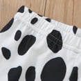 thumbnail image 5 of Hfolob Girl's 2 Piece Outfits Kids Infant Newborn Baby Boys Cow Prints Short Sleeve Romper Pants Hairband Sweet Girl Fashion Set 3-6 Months, 5 of 8