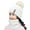 White, variant on Ludlz Womens Winter Knit Beanie Hat Scarf Set for Girl Slouchy Thick Fleece Lined Ski Hat Warm Skull Cap with Pom