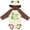 Natural & Brown w Ears, variant on Inktastic My Gammy Loves Me Grandson Dinosaur Boys Long Sleeve Baby Bodysuit