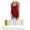 thumbnail image 4 of Camiseta sin mangas con botones y cuello en U para mujer, camisa informal elegante de punto acanalado de Color puro, sin mangas, para trabajo de oficina, 4 of 6