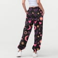 thumbnail image 5 of THDHVS Girls Wide Leg Pants,Pants for Girls,kids Halloween Print Sweatpants with Elastic Waist and Drawstring Pockets Spooky Themed or Holiday Comfortable Trousers Pink 9-10 Years, 5 of 6