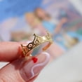 thumbnail image 4 of Womens Adjustable Ring Princess Crown Geometric Alloy Electroplated Fashion Jewelry High Quality New Design Stylish, 4 of 5