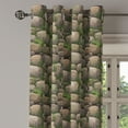 thumbnail image 2 of Ambesonne Nature Grommet Curtain, Stones Covered with Moss, 50" x 108", Dark Taupe Fern Green, 2 of 6