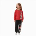 thumbnail image 6 of TOWED22 Toddler Baby Boy Christmas Outfits Graphic Crewneck Sweatshirt Casual Pants 2Pcs Fall Winter Clothes Set, 6 of 9