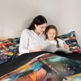 thumbnail image 4 of Manfei Watercolor Dragonfly Bedding Comforter Set 7pcs, Chic Floral Flower King Bedding Sets, Oil Painting Bed Sheets, Luxury Bedroom Decor, 4 of 8