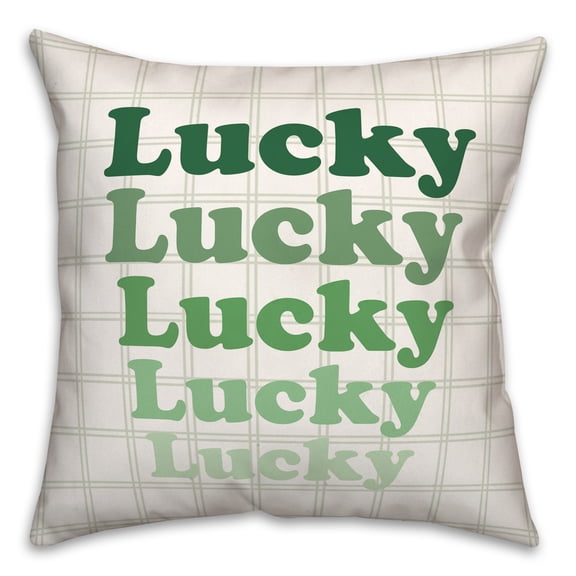 Creative Products Lucky Stack 18 x 18 Spun Poly Pillow