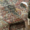 thumbnail image 5 of Sheer Curtains 84 inches Long, Mysterious Retro Totem Flower Printing Art Light Filtering Sheer Window Curtains Rod Pocket Voile Drapes for Bedroom Living Room, 52"W x 84"L 2 Panels, 5 of 7