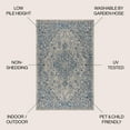 thumbnail image 2 of JONATHAN Y SANTA MONICA 8 x 10 Area Rug, Rozetta Boho Medallion Textured Weave - Gray/Navy, SMB102B-8, 2 of 2