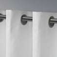 thumbnail image 3 of Exclusive Home London Textured Linen Room Darkening Blackout Grommet Top Curtain Panel Pair, 54"x96", Winter White, 3 of 11