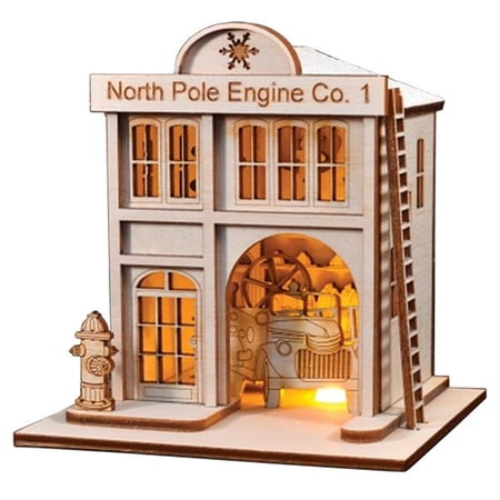 Old World Christmas 80018 North Pole Engine Co. #1 Firehouse Ornament