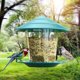 thumbnail image 2 of Comedero Para Pájaros, Estación De Alimentación Para Pájaros Colgante Comedero Para Pájaros Transparente De Gran Capacidad Con Techo Para Pájaros Salvajes Que Cuelgan En El Jardín Y El Balcón Muyoka Hogar, 2 of 6