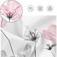 thumbnail image 2 of Extra Long Shower Curtain 72''''W x 84''''L Tall Pink Gray White Grey Flowers Wildflower Daisy Floral Ink Painting Botanical Elegant Bathroom Curtains Polyester Fabric 12 Pack Plastic Hooks, 2 of 6