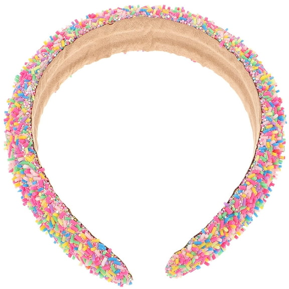 HEANUJJ 1Pcs Candy Colors Hair Band Embellished Headbands Women Versatile Use Stylish Hair Bands