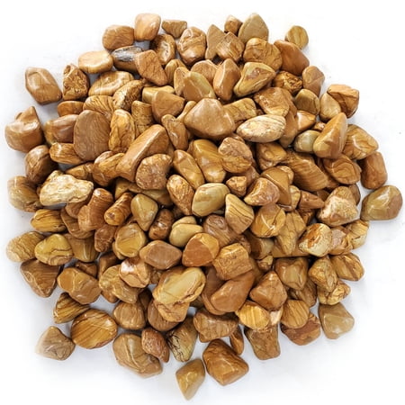 Koltose by Mash - Polished Wooden Pebbles  1”-2” inch Natural Decorative Stones  10 lbs