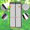 thumbnail image 5 of "Magnetic Screen Door Full Frame Magnetic Door Screen with Heavy Duty Mesh Curtain Pet Friendly Bugs Out Screen Door Insect Out Screen Door Mosquito Magnetic Door Screen Door Net (FITS 36” Door)", 5 of 5