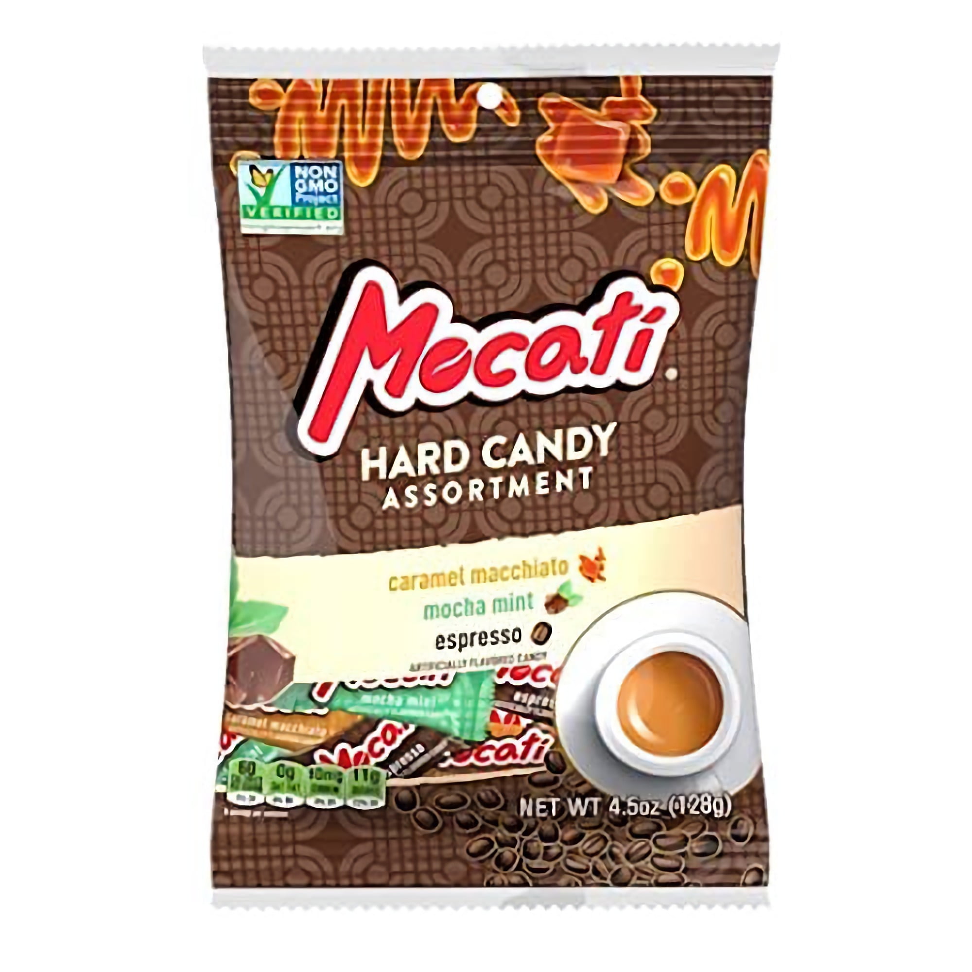 Coffee Flavored Hard Candy Assortment by Mecati 4.5 Oz Bag Pack of