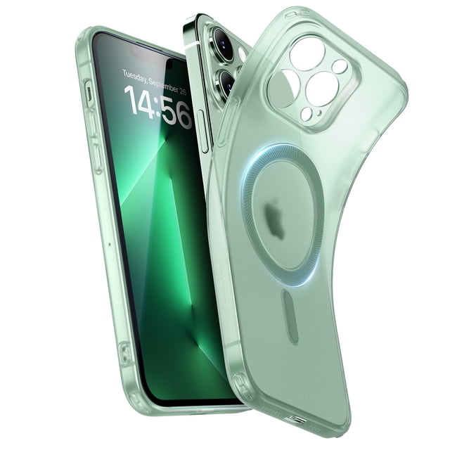 Funda de teléfono ESR para iPhone 13 Pro Max con MagSafe Frosted Gree